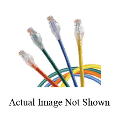 Belden® CA21106007 Type CMR Bonded Pair Patch Cord, Cat 6a, 24 AWG Bare Solid Copper Conductor, RJ45 Plug Connector, 7 ft L Cord