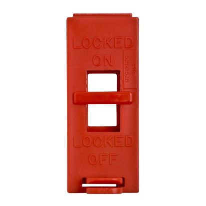 Brady® 65392 Toggle Wall Switch Lockout, For Use With Wall Mounted Switch, 1 Padlocks, 0.31 in Dia Max Padlock Shackle, LOTO-42 Polypropylene, Red