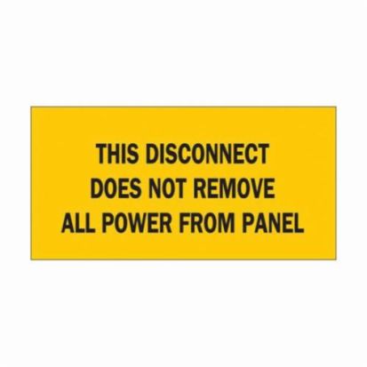 Brady® 88320 Rectangle Lockout Sign, No Header, 2-1/4 in H x 4-1/2 in W, Black on Yellow, B-302 Polyester, Surface Mounting