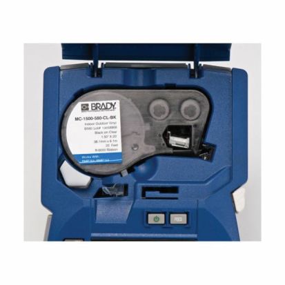 Brady® BMP51-KIT-AC BMP®51 Portable Label Printer Kit, Thermal Transfer Print, 1.44 in W Tape, 4 to 196 Point in 1-Point Increase Font, Rechargeable Lithium-Ion Battery/Optional AA Battery, LCD Display