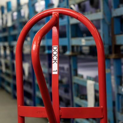 Brady M4-22-499 Permanent Adhesive Label, 1 in W, Black on White, B-499 Nylon Cloth, 100 per Roll Labels