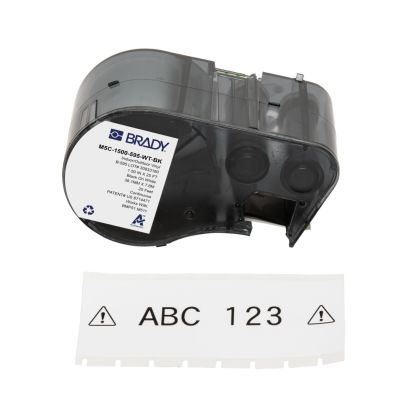 Brady M4C-1000-7425 Chemical Resistant Cryogenic Polypropylene Labels