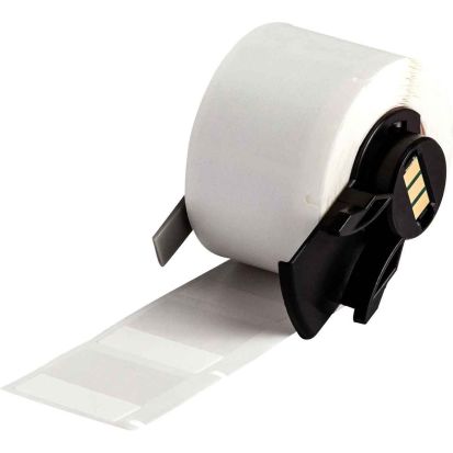 Brady M6-18-427 Self-Laminating Vinyl Wrap Around Labels 1 in H x 0.75 in W WT, Clear RL/250