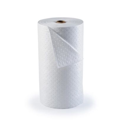 Brady SPC® Oil Plus™ OP350-DP Mediumweight Perforated Absorbent Roll, 150 ft L x 30 in W x 3 ply THK, 38 gal Absorption, Meltblown-Meltblown-Meltblown Polypropylene