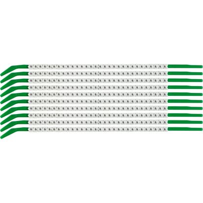 Brady® ClipSleeve™ SCN09-9 Pre-Printed Wire Marker, 0.098 to 0.11 in Wire, 9, Black, White Marker, Nylon