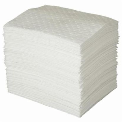 Brady SPC® MAXX® SPC100 Enhanced Heavyweight Perforated Absorbent Pad, 19 in L x 15 in W x 1 ply THK, 24 gal Absorption, Meltblown Polypropylene