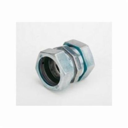 Bridgeport® 262-RT Compression Coupling, 1 in, For Use With EMT Conduit, Die Cast Zinc, Ball Burnished/Mirror Smooth
