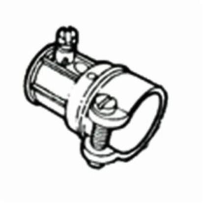 Bridgeport® 284-DC Transition Coupling, 1-1/4 in, For Use With FMC/EMT Conduit, Die Cast Zinc, Ball Burnished/Mirror Smooth