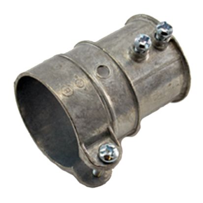 Bridgeport® 285-DC Transition Coupling, 1-1/2 in, For Use With FMC/EMT Conduit, Die Cast Zinc, Ball Burnished/Mirror Smooth