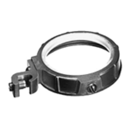 Bridgeport® 390-DC Grounding Bushing, 14 to 1/0 AWG AC Cable, 4 in Trade, Die Cast Zinc, Ball Burnished/Mirror Smooth