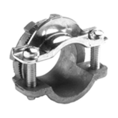 Bridgeport® 665-DC2 Conduit Connector, 1-1/2 in Trade, 1.187 to 1.49 in Cable Openings, For Use With Non-Metallic/Round Cable, Die Cast Zinc, Ball Burnished/Mirror Smooth