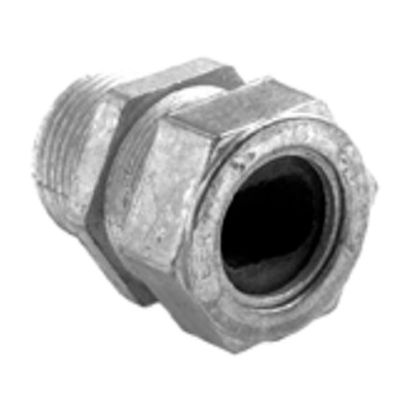 Bridgeport® 764-2 Service Entrance Watertight Cable Connector, 1-1/4 in Trade, 0.6 to 1 in Cable Openings, Die Cast Zinc, Ball Burnished/Mirror Smooth