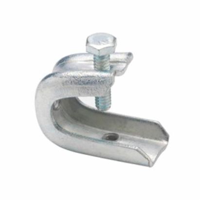 Bridgeport® 951-S Single Screw Insulator Support Beam Clamp, 1/4-20 Rod, 75 lb Load, Steel, Electro-Plated Zinc