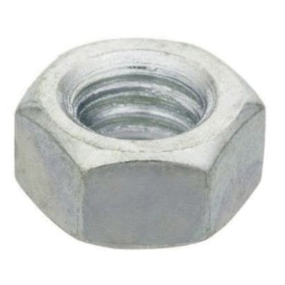 BBI 319075-PR Finished Hex Nut, Imperial, 3/8-16, Zinc Plated