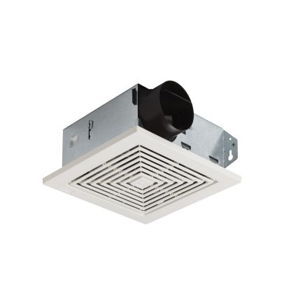 Broan® 688 Bathroom Ventilation Fan, 50 cfm, 3 in Dia Duct, 120 VAC, 0.9 A, 4 Sones, Domestic
