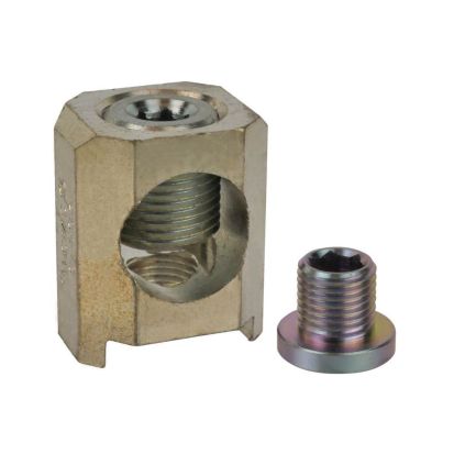 EATON Bussmann CCP2-L4-1A Terminal Lug, 400 A, 3 AWG to 500 kcmil Wire, Aluminum/Copper Wire, Aluminum Lug