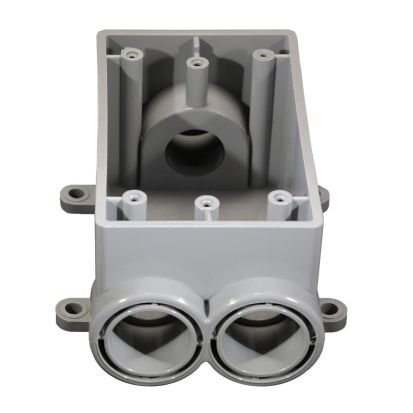 CANTEX 5133544 Exposed Non-Metallic Type FSCC Conduit Device Box, 1/2 in Trade, 1 Gangs, PVC
