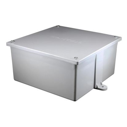 CANTEX 5133164 Molded Junction Box, 8 x 8 x 6 in, 365 cu-in Capacity, For Use With Electrical Devices and Fixtures, PVC