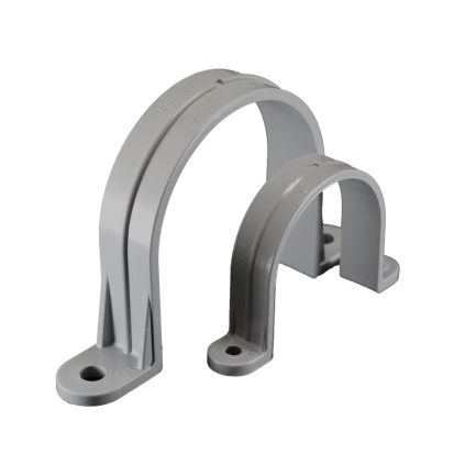 CANTEX 5133733 2-Hole U-Shaped Pipe Strap, 1-1/4 in, For Use With SCH40 and SCH80 Conduit, PVC