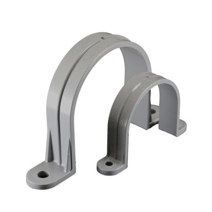 CANTEX 5133739 2-Hole U-Shaped Pipe Strap, 2-1/2 in, For Use With SCH40 and SCH80 Conduit, PVC