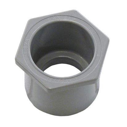 CANTEX 5142220 Reducer Bushing, 3/4 x 1/2 in Trade, PVC