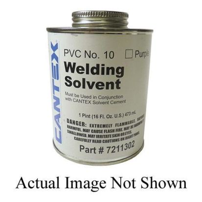 CANTEX 7211302 #10 Low VOC Conduit Primer, 1 pt Can, Thin Liquid Form, Purple, 0.924