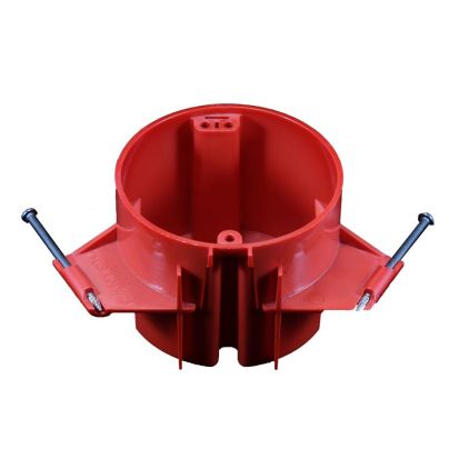 CANTEX EZ BOX EZ18CNA Non-Metallic Alarm Ceiling Box With Wire Clamp, Nail, PVC, 18 cu-in, 3.88 in L x 2.68 in H