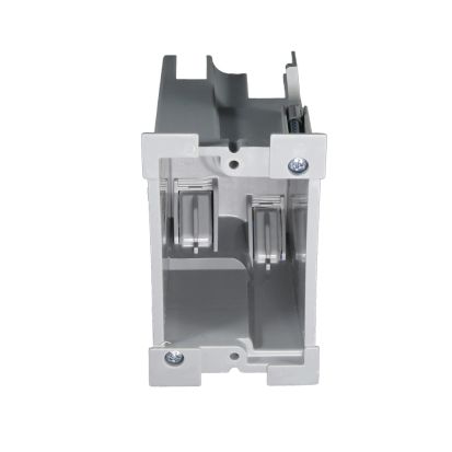 CANTEX EZ18SO-HW EZ-Box Heavy Wall Electrical Switch and Outlet Box With EZ Mount Clamp, Wire Clamp, PVC, 18 cu-in Capacity, 1 Gang, 2.4 in W x 3.6 in D x 3.285 in H