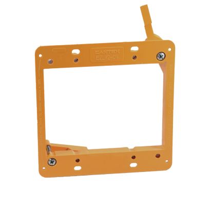 CANTEX EZLV2-OW EZ-Box 2-Gang Low Voltage Bracket, For Use With Low Voltage Communication/Cable Installation, PVC