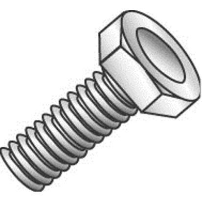 Minerallac® Cully™ 55008J Full Thread Machine Bolt, 1/4-20, Carbon Steel, #2, Zinc Plated