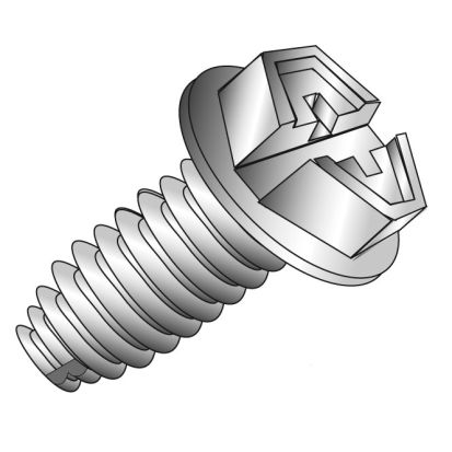 Minerallac® Cully™ 80006-6 Grounding Screw, #10-32 Screw, 3/8 in OAL, Phillips®/Slotted Drive