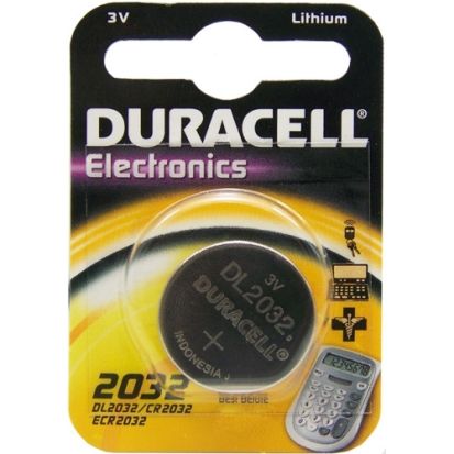 Duracell® DL2032BPK Coin Battery, Lithium Manganese Dioxide, 3 VDC V Nominal, 200 mAh Nominal, 2032, 3.3 VDC Charge