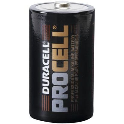 Duracell® PC1300 Cylindrical Battery, Alkaline Manganese Dioxide, 1.5 VDC, 1200 mAh, D