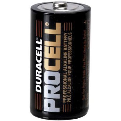 Duracell® Procell PC1400 Cylindrical Battery, Alkaline Manganese Dioxide, 1.5 VDC, 7 Ah, C