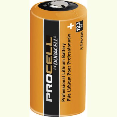 Duracell® PL123A Lithium Battery, Lithium Manganese Dioxide, 3 VDC V Nominal, 1550 mAh Nominal, 123A Lithium