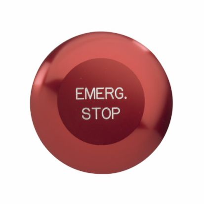 Eaton 10250T33 Heavy Duty Oiltight/Watertight Standard Non-Illuminated Pushbutton With Anchor Strap, 30.5 mm, 1NO-1NC, Red