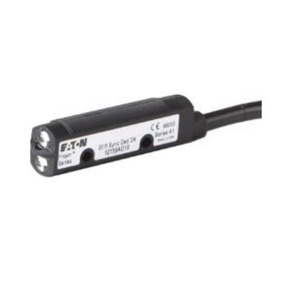 EATON Cutler-Hammer Series PRISM® 12155AD10 Forward Viewing Photoelectric Sensor, Tubular Shape, 20 ft, 3 ms Response