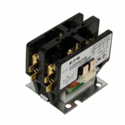 Eaton C25BNB230A Non-Reversing Definite Purpose Control Contactor, 110 to 120 VAC V Coil, 30 A Inductive/40 A Resistive, 2 Poles