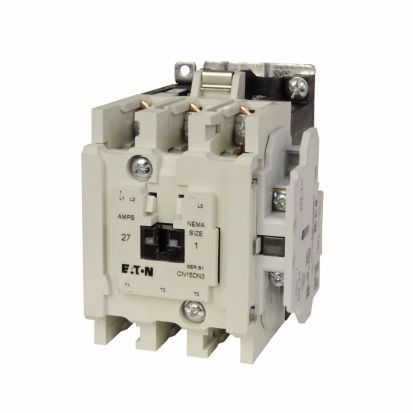 Eaton CN15DN3AB Freedom 1/3-Phase D-Frame Non-Reversing NEMA Contactor With Steel Mounting Plate, 110/120 VAC V Coil, 27 A, 1NO Contact, 3 Poles