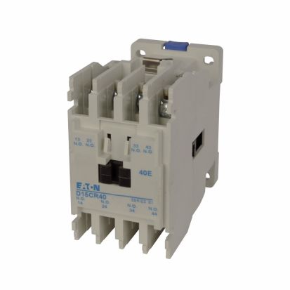 Eaton D15CR40AB D15 Freedom Fixed Contact Multi-Pole AC Control Relay, 10 A, 4NO Contact, 110/120 VAC V Coil