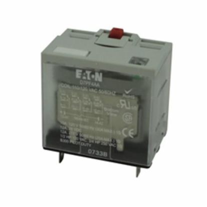 Eaton D7PF4AA Ice Cube Full Featured General Purpose Relay, 15 A, 4PDT Contact, 120 VAC V Coil