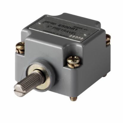 Eaton Corp Cutler-Hammer Series E50DR1 Limit Switch Operating Head, Side Rotary Lever/Spring Return 0.63 in L Actuator, For Use With E50 Series Heavy Duty Plug-In Limit Switch, NEMA 1/3/3S/4/4X/6/6P/13 NEMA Rating