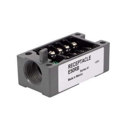 EATON Cutler-Hammer Series E50RB Limit Switch Receptacle, 2NO-2NC Contact Form, For Use With E50 Series Heavy Duty Plug-In Switch, NEMA 1/3/3S/4/4X/6/6P/13/IP67 Enclosure, Die Cast Zinc