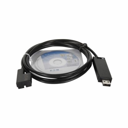 EATON Cutler-Hammer Series EASY-USB-CAB PC-USB Programming Cable, 6.56 ft L Cable, For Use With EASY500/700 Programmable Relay, 7 in L x 5-1/2 in W x 1 in H