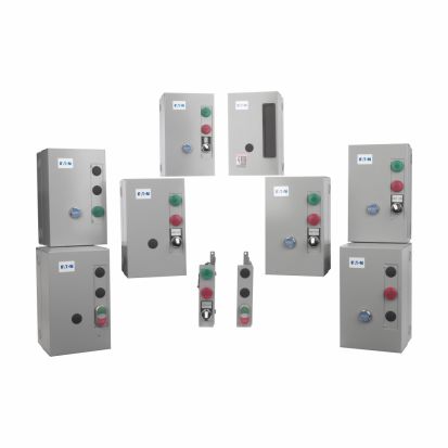 EATON Cutler-Hammer Series ECN0501AAA-R63/B Freedom Full Voltage Non-Reversing Non-Combination Starter, 110 VAC at 50 Hz, 120 VAC at 60 Hz V Coil, NEMA 1 Enclosure