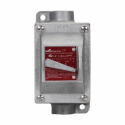 Eaton Crouse-Hinds series FlexStation™ EDSC2130 3-Way Feed-Through Snap Switch Control Station, 120/277 VAC, 20 A, 1 Operators, NEMA 3/7B/7C/7D/9E/9F/9G NEMA Rating