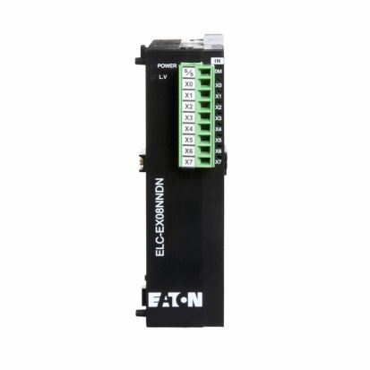 Eaton Corp Cutler-Hammer Series ELC-EX08NNDN 8-Point Right Side Bus Digital Expansion Module, 24 VDC, 50 mA, 8 Inputs, 8 Outputs