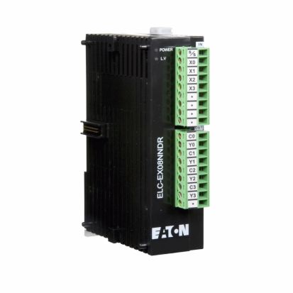 Eaton ELC-EX08NNDR Right Side Bus Digital Expansion Module, 24 VDC, 70 mA, 8 Inputs, 8 Outputs