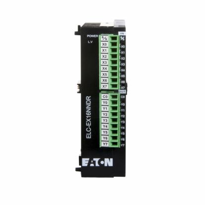 EATON Cutler-Hammer Series ELC-EX16NNDR Right Side Bus Digital Expansion Module, 24 VDC, 90 mA, 16 Inputs, 16 Outputs