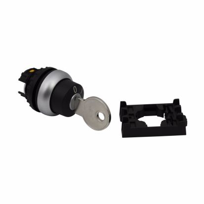 Eaton M22-WRS-A1 Modular Non-Illuminated Selector Switch Operator, 22.5 mm, 2 Positions, Black